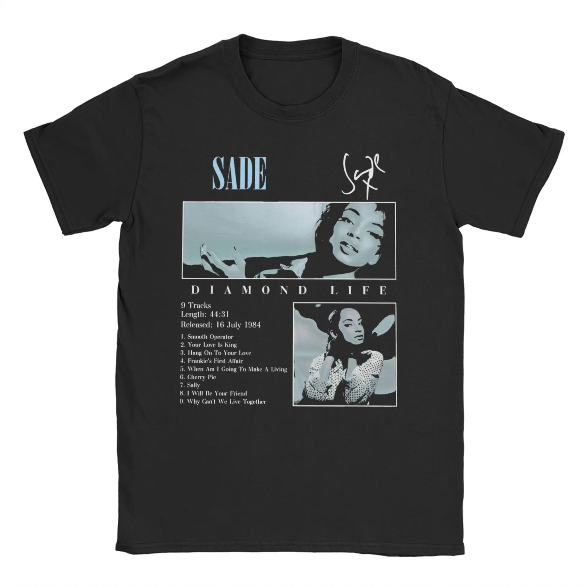 S-Sade Adu Love Deluxe T Shirt Men Women's 100% Cotton Vintage T-Shirts O Neck  Tees Short Sleeve Clothing Printed