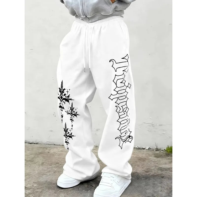 2026 Summer Men's Women‘s Versatile Solid Color Drawstring Loose Casual Sports Trousers, Suitable for Streetwear Men Pants