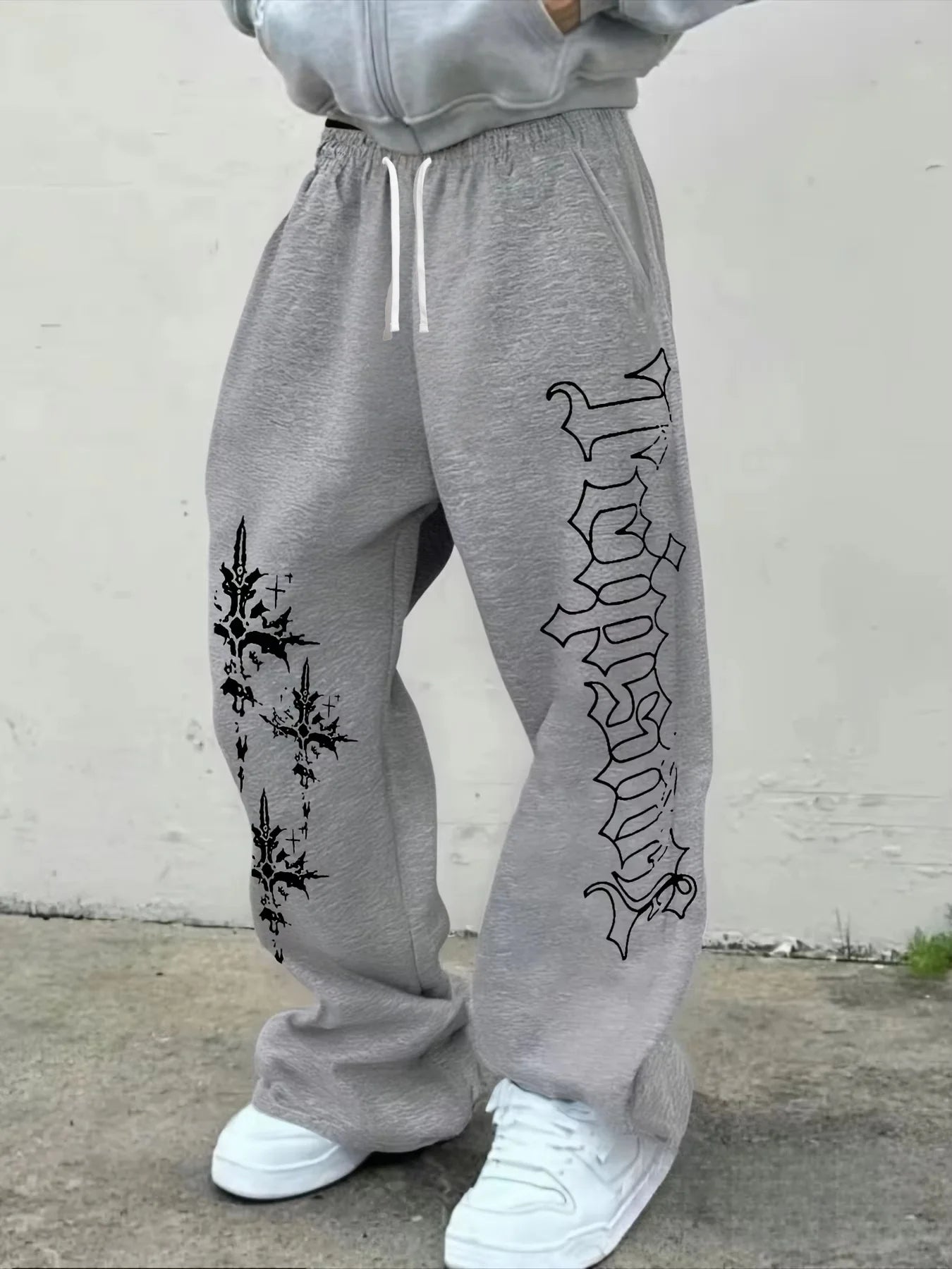 2026 Summer Men's Women‘s Versatile Solid Color Drawstring Loose Casual Sports Trousers, Suitable for Streetwear Men Pants