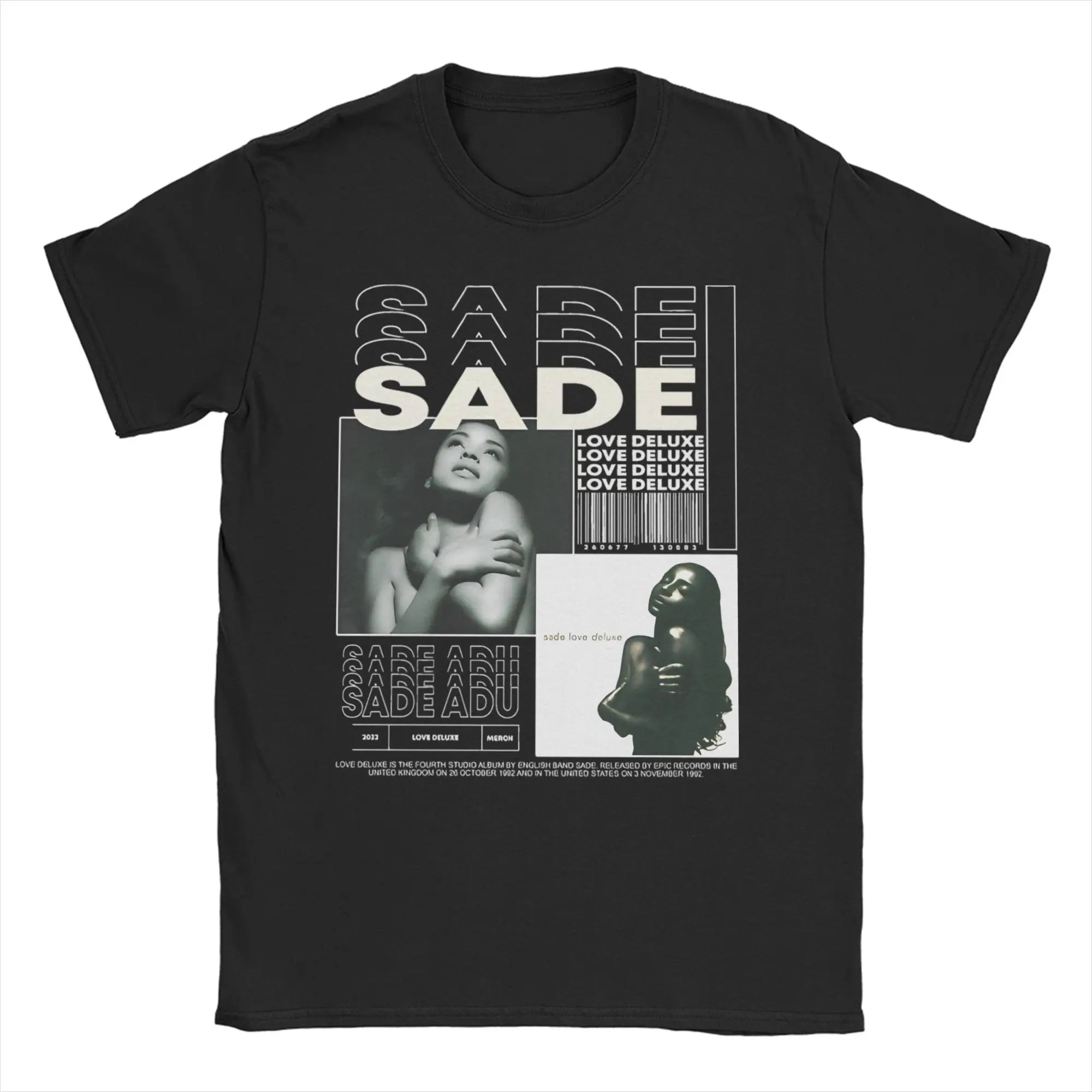 S-Sade Adu Love Deluxe T Shirt Men Women's 100% Cotton Vintage T-Shirts O Neck  Tees Short Sleeve Clothing Printed