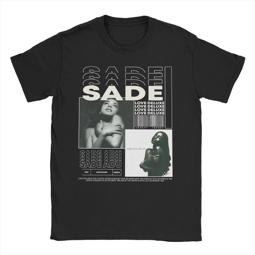 S-Sade Adu Love Deluxe T Shirt Men Women's 100% Cotton Vintage T-Shirts O Neck  Tees Short Sleeve Clothing Printed