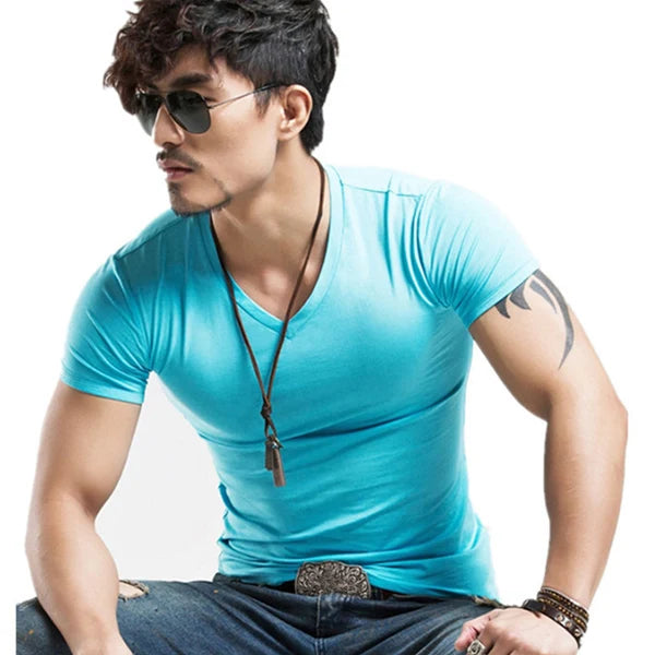 2026 MRMT Brand New Men T Shirt 10 colors Fitness Mens T-shirts V neck Man T-shirt For Male Clothing Tshirts S-5XL Tops Tees