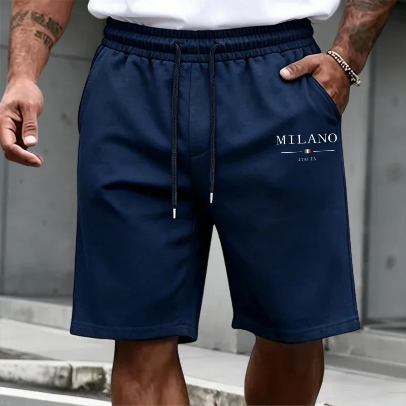 Men's Tracksuit Short Sleeve Top and Sports Shorts 2026 Summer Italy Fashion T-shirt Outfit Home Outdoor Daily Casual Sportswear
