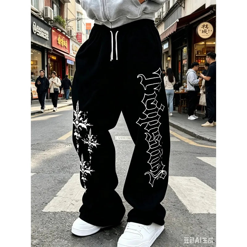 2026 Summer Men's Women‘s Versatile Solid Color Drawstring Loose Casual Sports Trousers, Suitable for Streetwear Men Pants