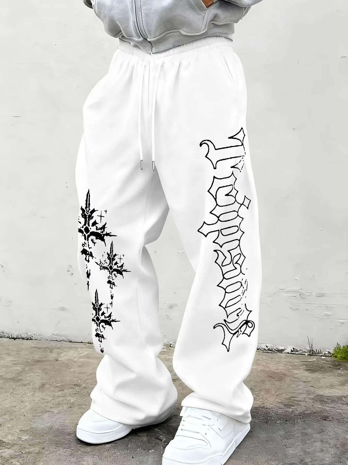 2026 Summer Men's Women‘s Versatile Solid Color Drawstring Loose Casual Sports Trousers, Suitable for Streetwear Men Pants
